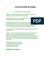 Claves para Una Entrevista de Trabajo Exitosa