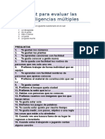 Test Para Evaluar Las Inteligencias Múltiples