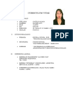 Modelo de Curriculum Vitae