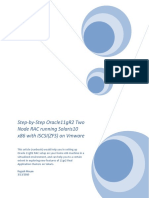 Oracle11gR2 RAC Solaris10 Iscsi ZFS Vmware RageshMoyan