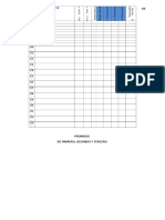 Cuadro de promedios de primaria