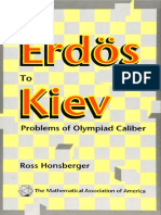 From Erdos to Kiev - Problems of Olympiad Caliber - Ross Honsberger