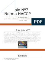Principio Nº7 Norma HACCP