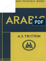 Teach Yourself Books by a.S. Tritton.-teach Yourself Arabic-London, English Universities Press Ltd. (1962)