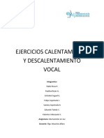 Ejercicios Calentamiento y Descalentamie