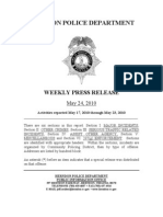 Herndon Police Department: Weekly Press Release
