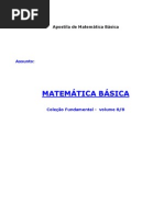 Apostila Matemática Básica Coleção Fundamental Volume 8 8