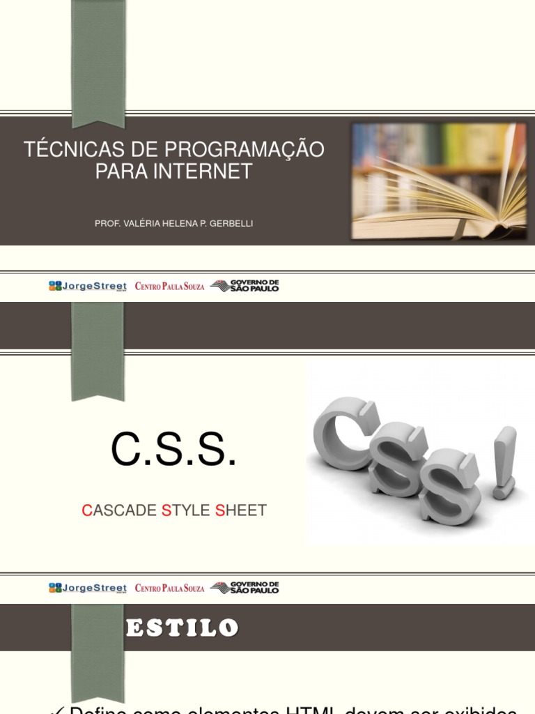 Apostila Css | PDF | Folhas de estilo em cascata | Html
