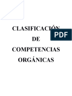 Clasificación de Competencias Orgánicas