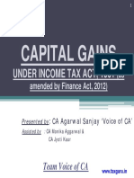 Capital Gains Under Income Tax Act