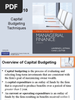 Chapter 10 and 12 Gitman