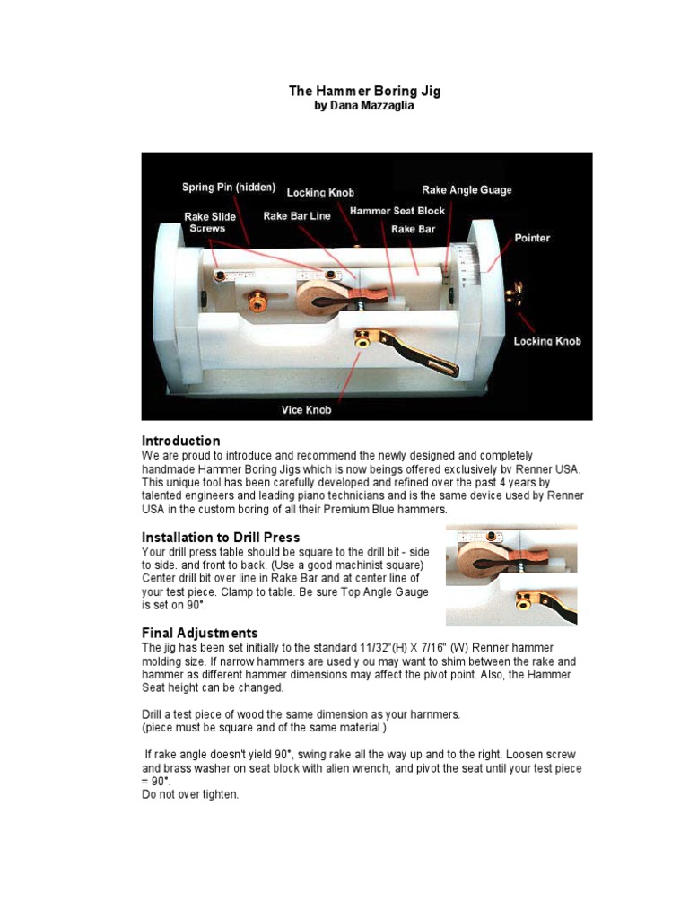The Hammer Boring Jig by Dana Mazzaglia PDF