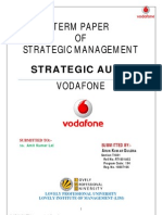 Strategic Audit of Vodafone