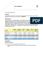 Transit Annual Service Plan 2010/2011