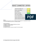 Spiral Wound Gasket Calculator