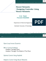 Neural Networks Lecture 9: Designing Controller Using Neural Networks