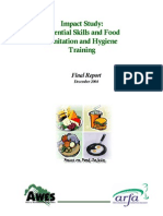 Impact Study: Essential Skills and Food Sanitation and Hygiene Training