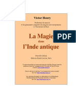 Henry Victor - La Magie dans l' Inde Antique