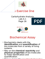 Lab Exercise 0ne: Carbohydrate Analysis Lab A.1