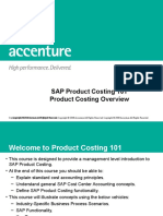 SAP Product Costing 101 - Product Costing Overview