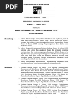 Download Perda No 3 Tahun 2013 tentang Penyelenggaraan LLAJ REVISI_24 Juli 2016doc by aldokrena SN319344642 doc pdf