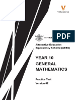 Year10 General Maths Practice Test