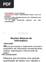 1º Aula (Noções de Informática)