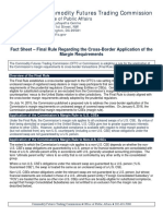 Fact Sheet – Final Rule Regarding the Cross-Border Application of the Margin Requirements
