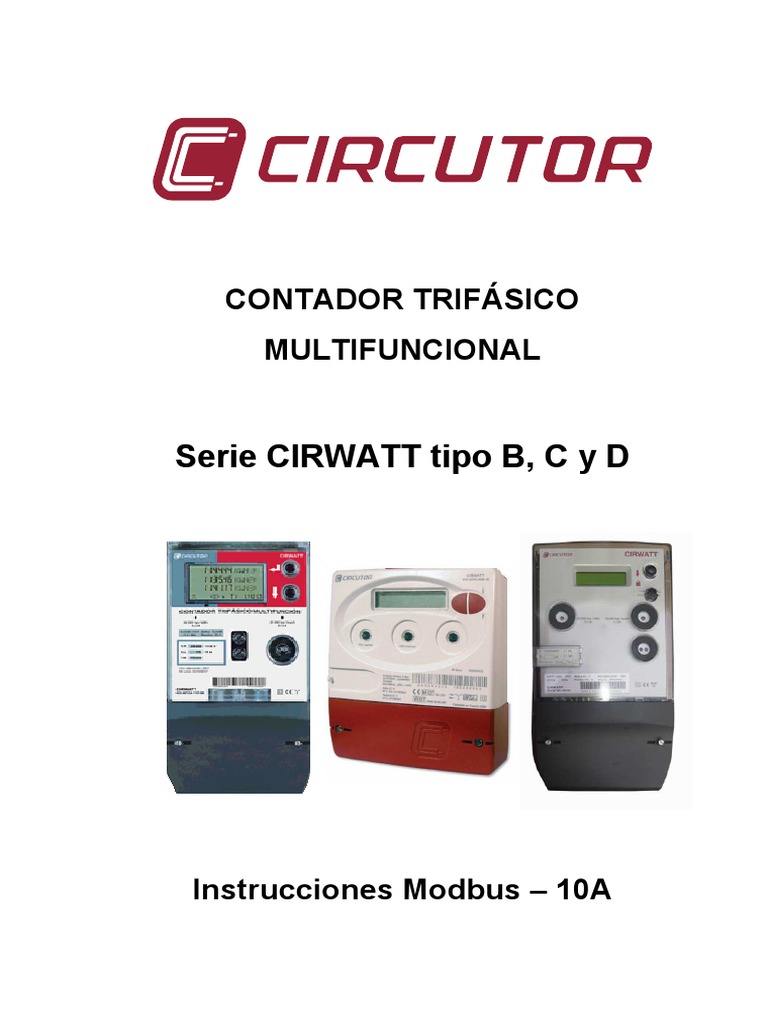 Contador Trifásico Circutor y Modbus | PDF | Corriente eléctrica | Poco