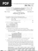 08rr410301 Operations Research