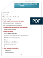 Listing Running Processes in Taskmanager Using Java Web Service