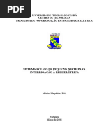 Sistema Eólico de Pequeno Porte Para