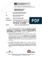 Informe de Paralizacion de Obra Supervision