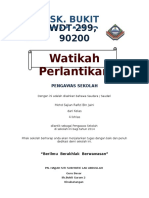 Watikah Perlantikan Pengawas Ps 2013