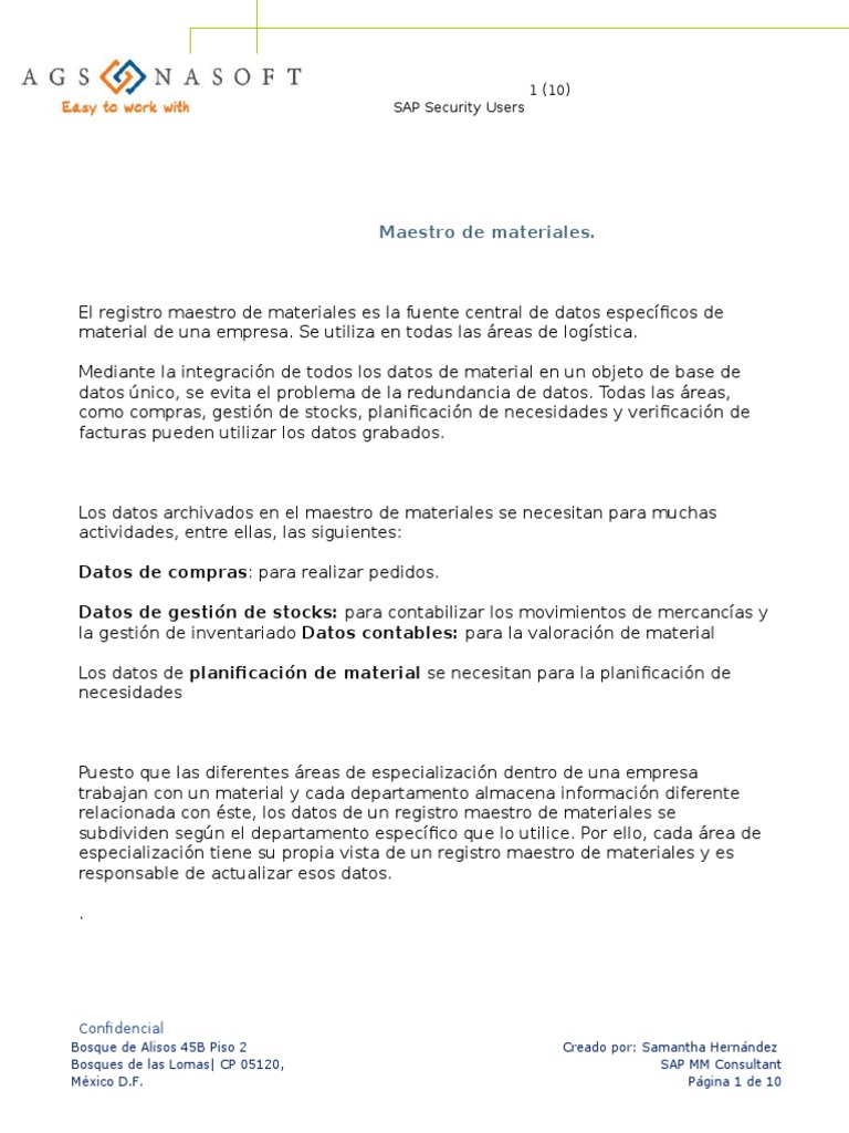 Manual Maestro de Materiales | PDF | Planificación | Informática