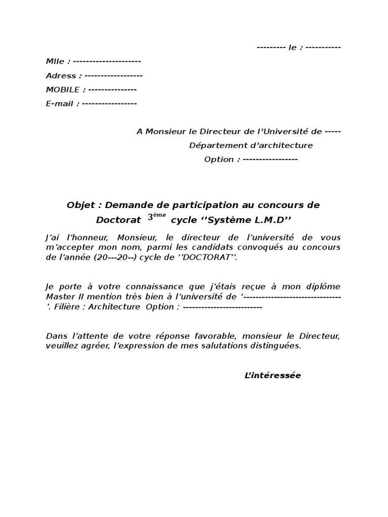 lettre de demande d annulation