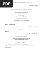 Willie Bud Reed, Jr. v. Warden, 11th Cir. (2015)