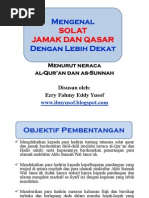 Selangkah Memahami Solat Qasar Dan Jamak Menurut Quran Dan Sunnah