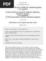 Federal Insurance Company, Cross-Appellee v. NCNB National Bank of North Carolina, Cross-Appellant, NCNB National Bank of Florida, 958 F.2d 1544, 11th Cir. (1992)