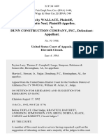 Becky Wallace, Annette Neal v. Dunn Construction Company, Inc., 32 F.3d 1489, 11th Cir. (1994)