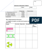 Evaluación de Matemática Unidad 6