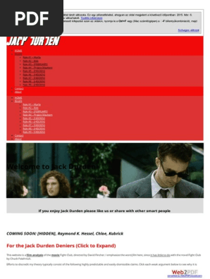 Jack Durden Fan Theories From Fight Club Cinderella - 