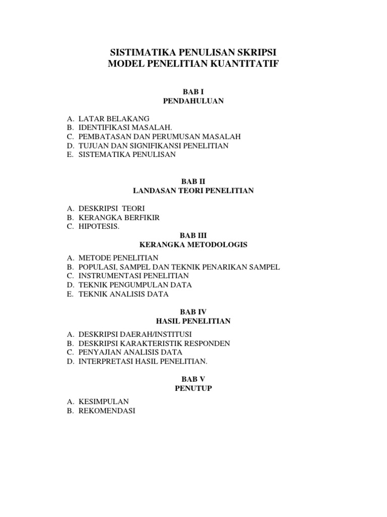 Contoh Bab 2 Skripsi Kualitatif Ide Judul Skripsi Universitas