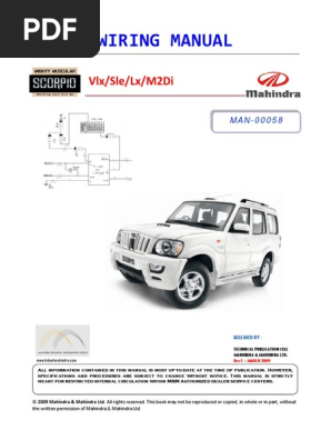 Man 00058 Wiring Manual Scorpio Refresh Vlx Sle Lx M2di Pdf