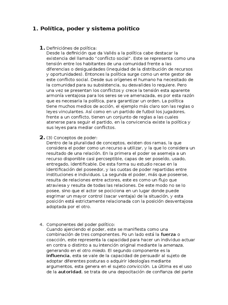 Preguntas para Poder y Estado | PDF | Democracia | Ideologías políticas