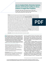 Influence Ratio Crown-implant in Short Implant - Sotto-Maior Et Al