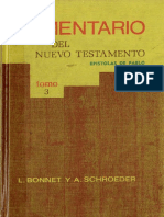 Comentario Del NT Tomo III - Epístolas de Pablo (L. Bonnet - A. Schroeder) 3 PDF
