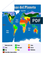 Mapa Biomas Del Mundo