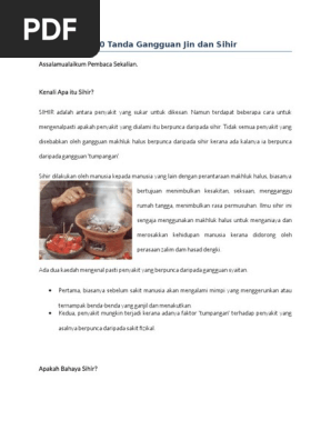 40 Tanda Gangguan Jin Dan Sihir Pdf