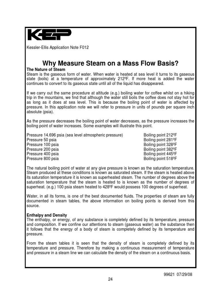 Why Measuring Steam Flow on a Mass Basis Provides Key Insights for Steam Distribution Systems